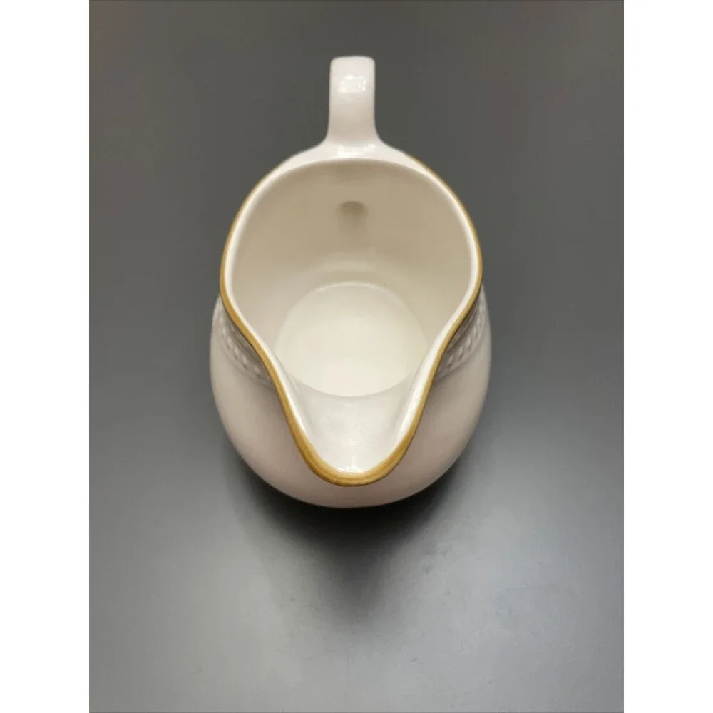 Johann Haviland Crowning Fashion Japan Gravy Boat & Underplate Cream Vintage
